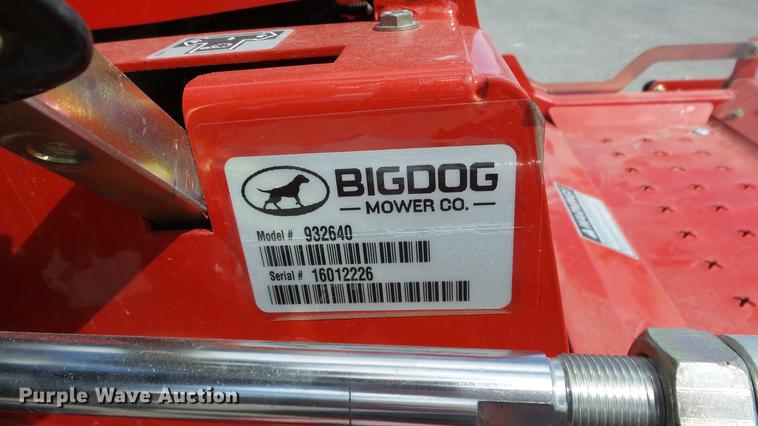 image for item EZ9512 Big Dog Black Jack ZTR lawn mower
