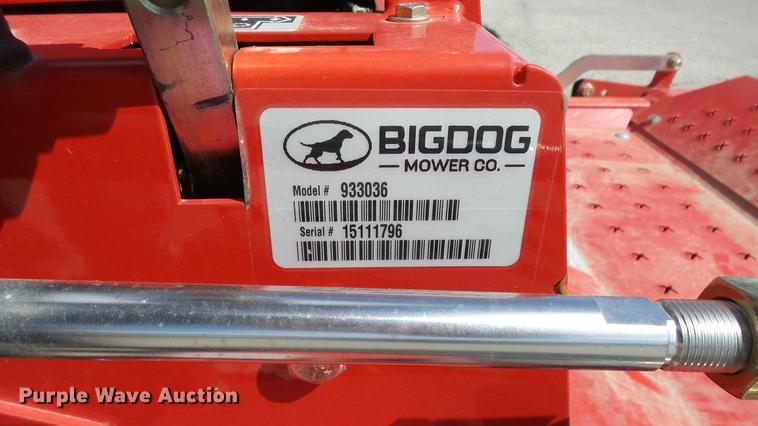 image for item EZ9556 Big Dog Black Jack ZTR lawn mower