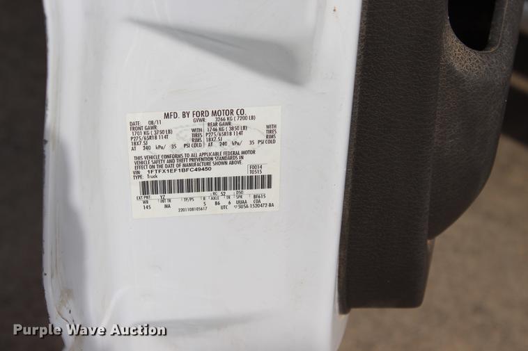 image for item BE9366 2011 Ford F150 XLT SuperCab pickup truck