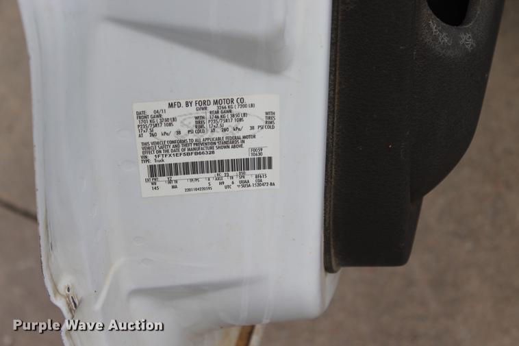 image for item BE9369 2011 Ford F150 XLT SuperCab pickup truck