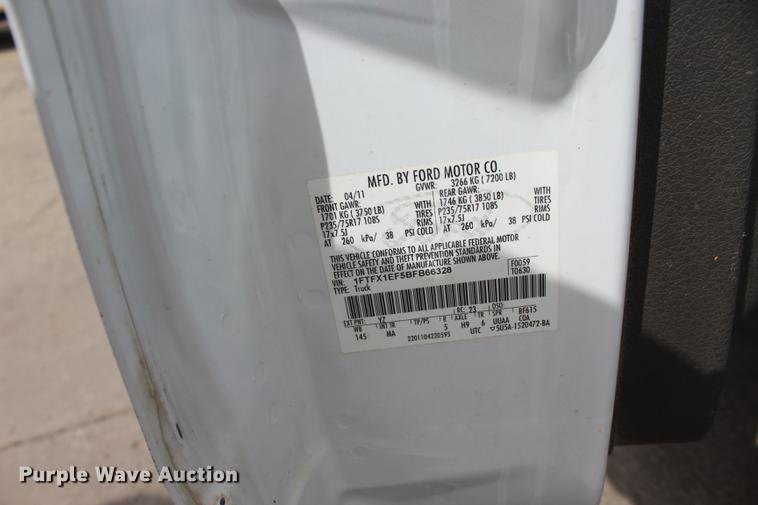 image for item BE9369 2011 Ford F150 XLT SuperCab pickup truck