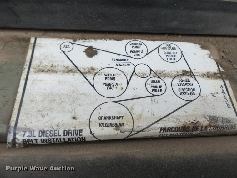 image for item DB7164 1994 Ford F350 Crew Cab flatbed truck