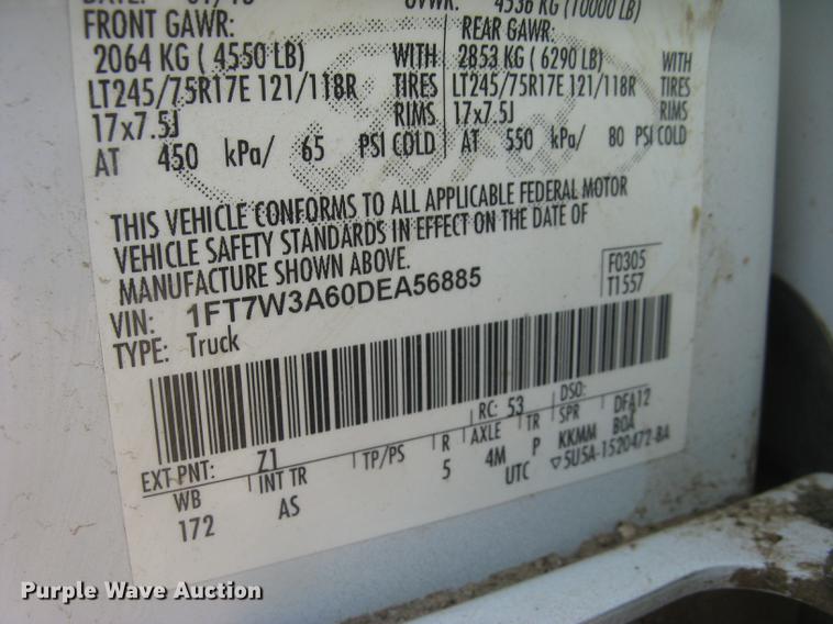 image for item DC2302 2013 Ford F350 Super Duty XL Crew Cab pickup truck