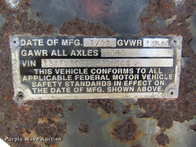 image for item DC4284 2002 Kaufman car carrier trailer