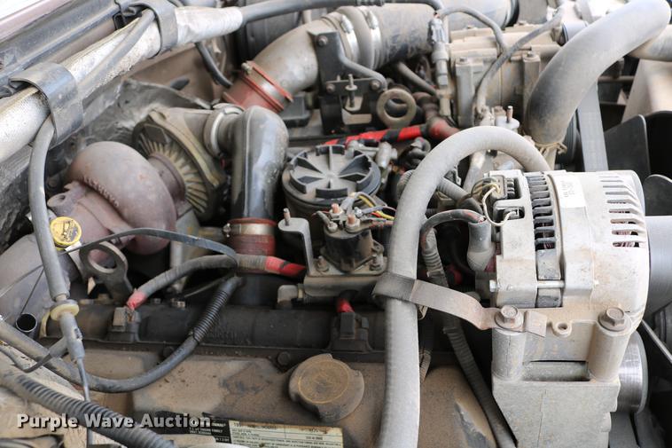 image for item DC7621 1997 Ford F350 Crew Cab flatbed pickup truck