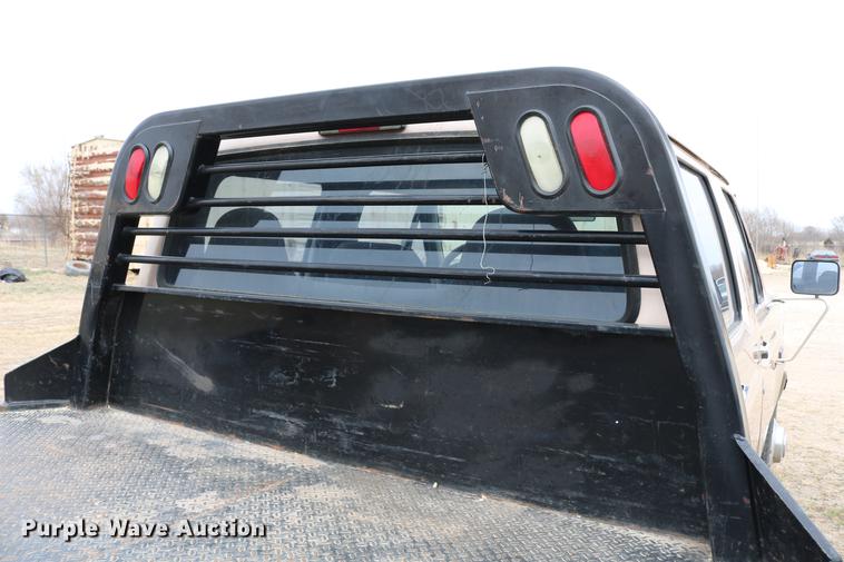 image for item DC7621 1997 Ford F350 Crew Cab flatbed pickup truck