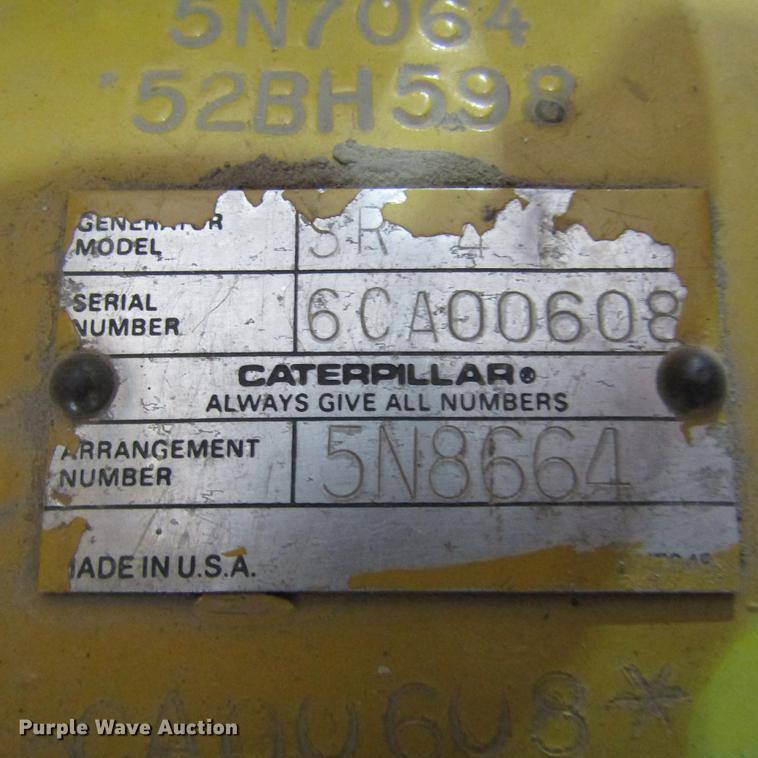 image for item DD2719 Caterpillar SR4 generator
