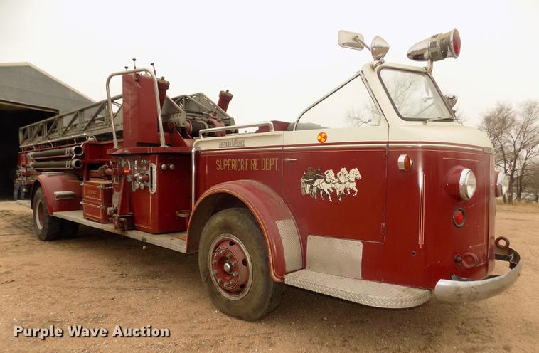 image for item DD2816 1958 American Lafrance ladder fire truck