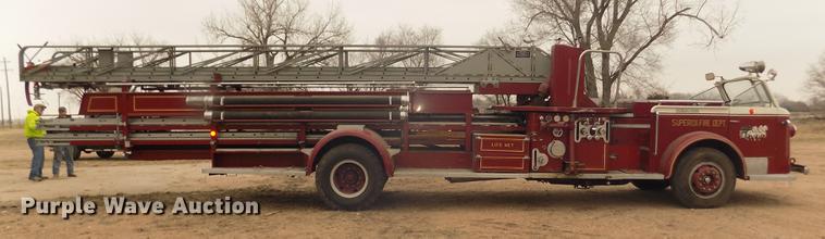 image for item DD2816 1958 American Lafrance ladder fire truck