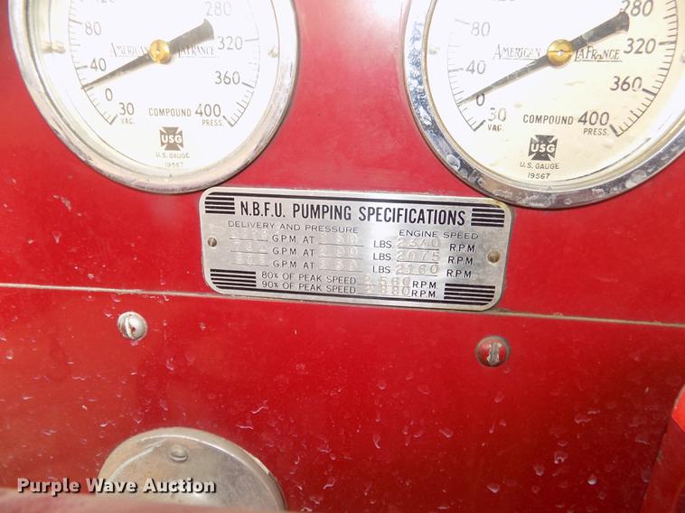 image for item DD2816 1958 American Lafrance ladder fire truck