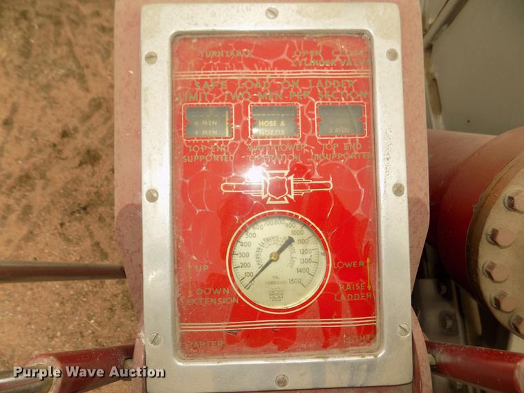 image for item DD2816 1958 American Lafrance ladder fire truck