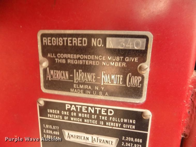 image for item DD2816 1958 American Lafrance ladder fire truck