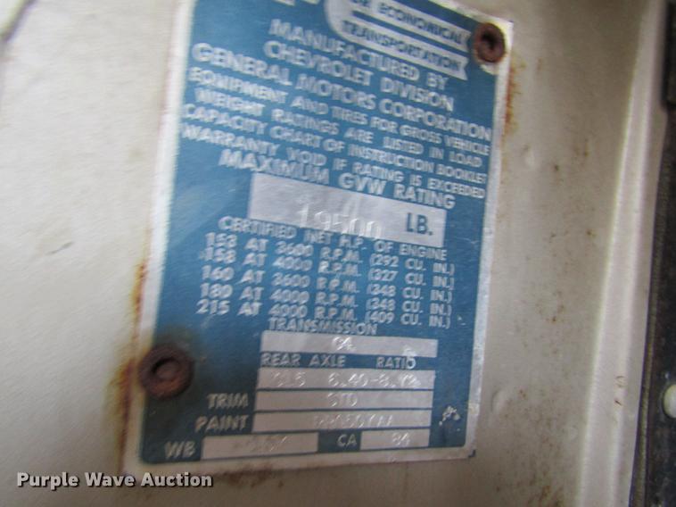 image for item DE6725 1964 Chevrolet C60 grain truck