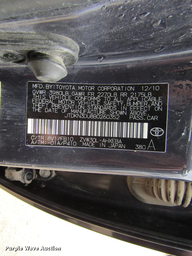 image for item DF3766 2011 Toyota Prius