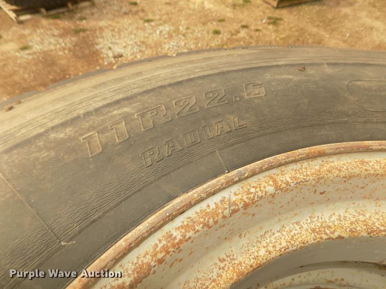 image for item DO9009 (8) Bridgestone R195 11R22.5 tires and wheels