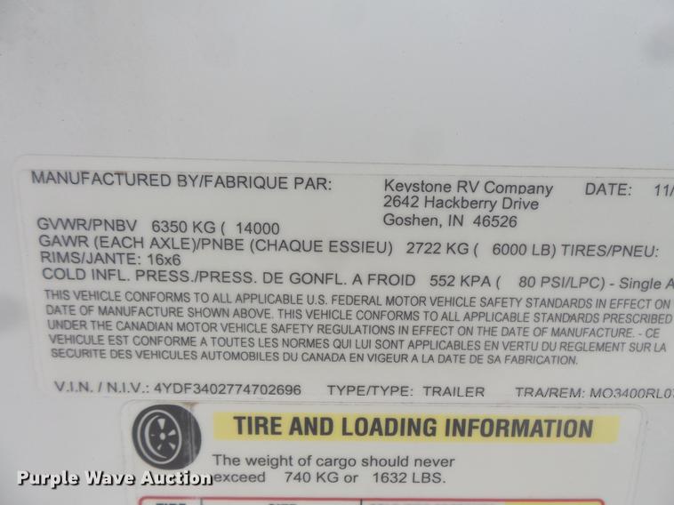 image for item DW9711 2007 Montana 3400RL camper