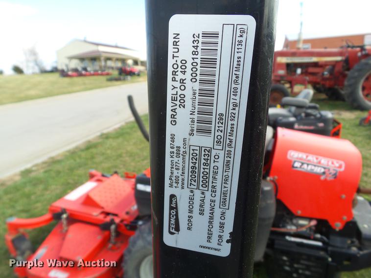 image for item DZ9310 2015 Gravely Pro Turn 260 ZTR lawn mower