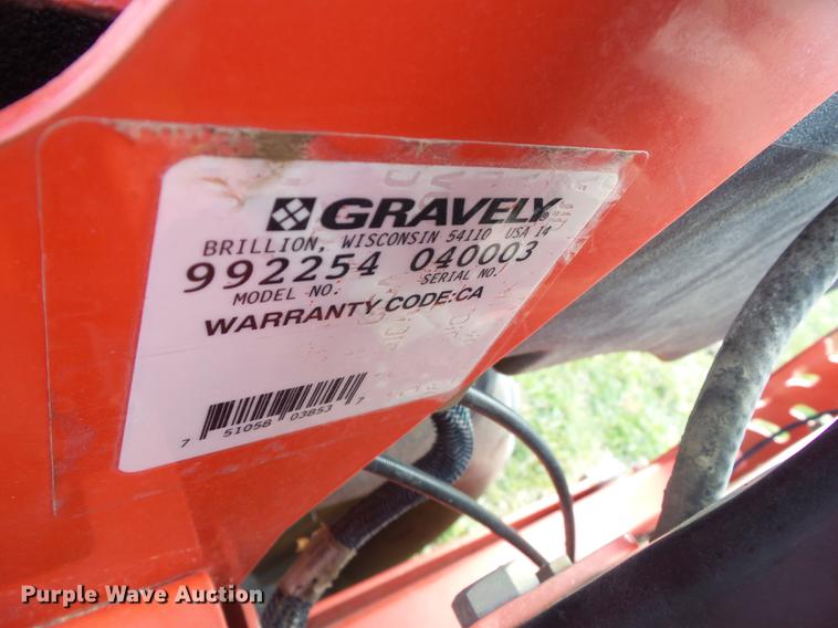 image for item DZ9310 2015 Gravely Pro Turn 260 ZTR lawn mower