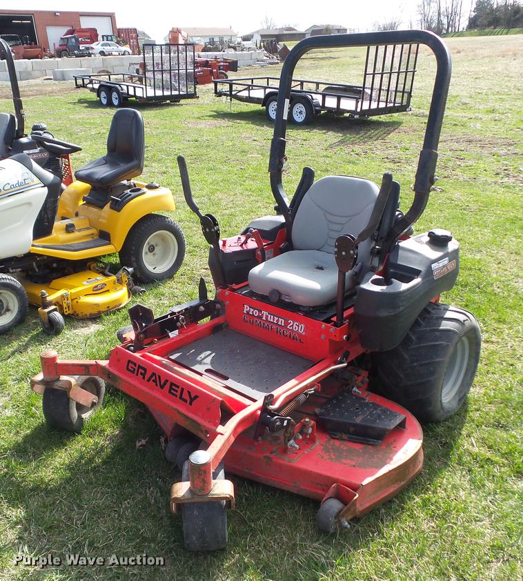 image for item DZ9314 Gravely Pro Turn 260 ZTR lawn mower
