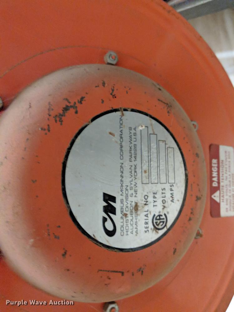 image for item DZ9867 Robbins & Myers JC-1 overhead crane hoist