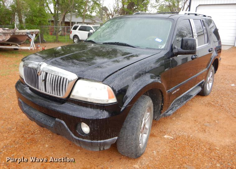 image for item EI9005 2003 Lincoln Aviator SUV