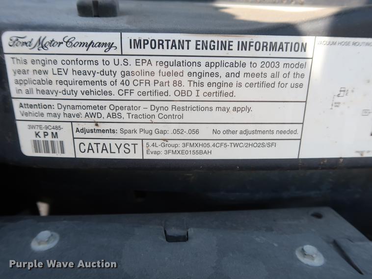 image for item EP9303 2003 Ford E350 Extended van