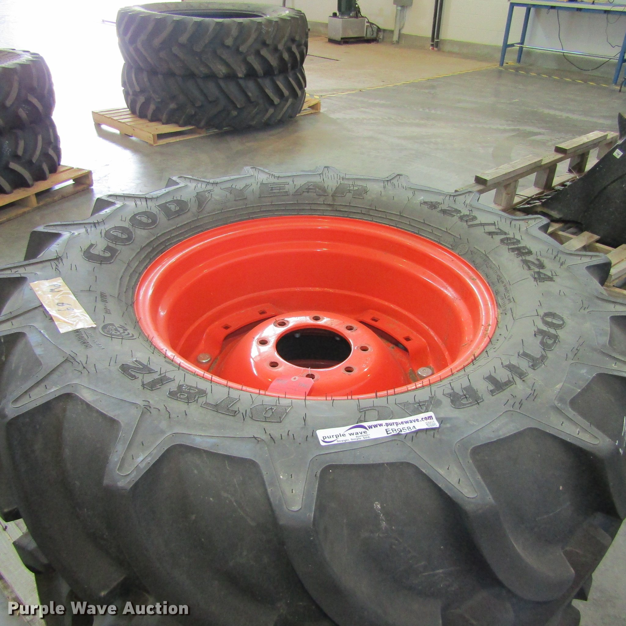  2 Goodyear Optitrac Radial 420 70R24 Tires And Wheels In Grapevine