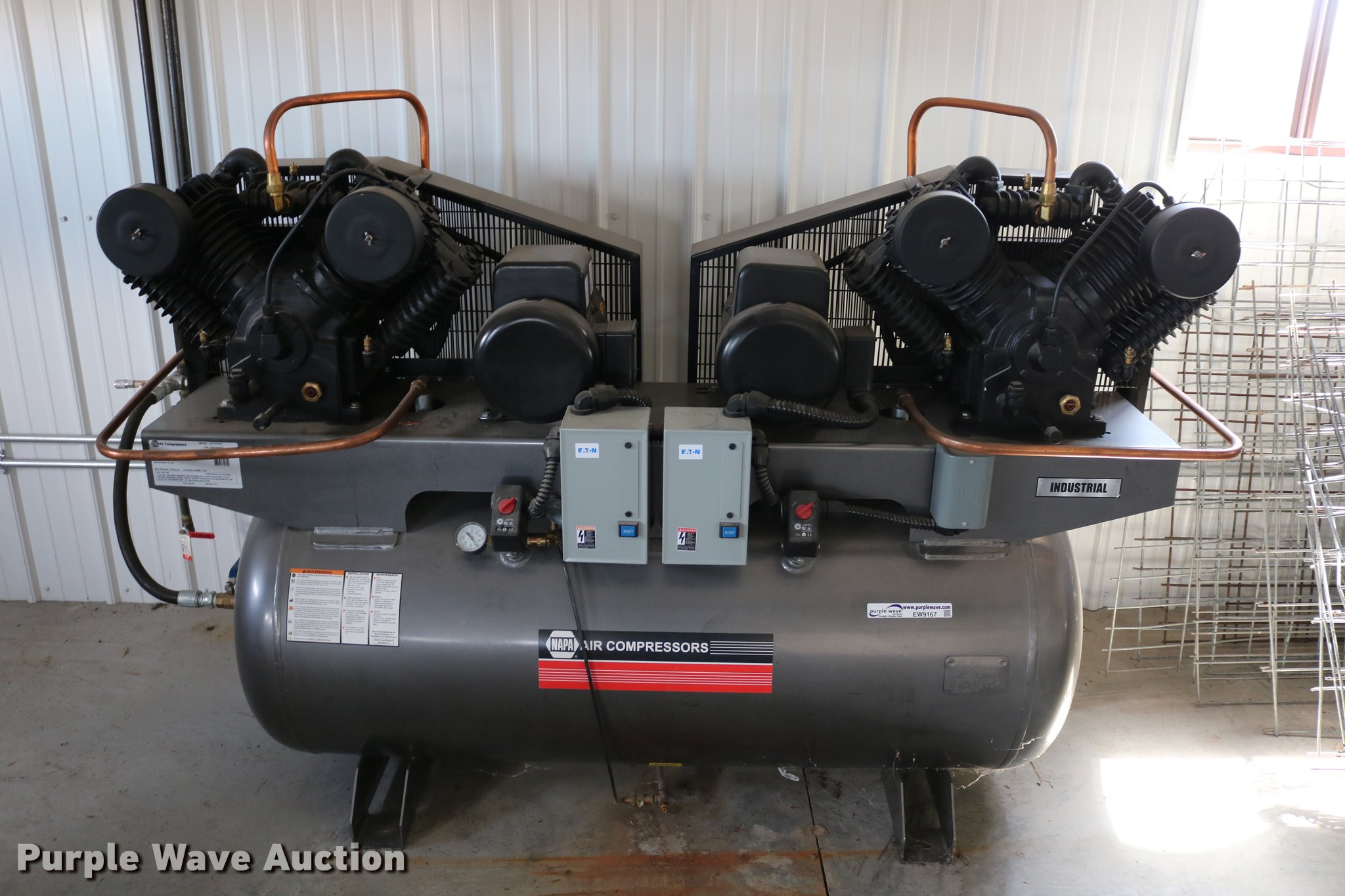 Napa air compressor in Phillipsburg, KS Item EW9167 sold Purple Wave
