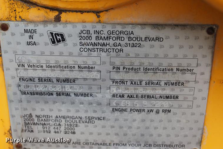 image for item BE9355 JCB 214 backhoe