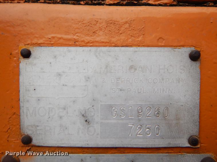 image for item BE9357 1977 American 7250 crane