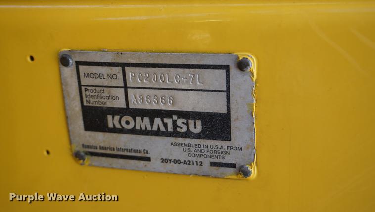 image for item DA1253 2003 Komatsu PC200LC-7L excavator
