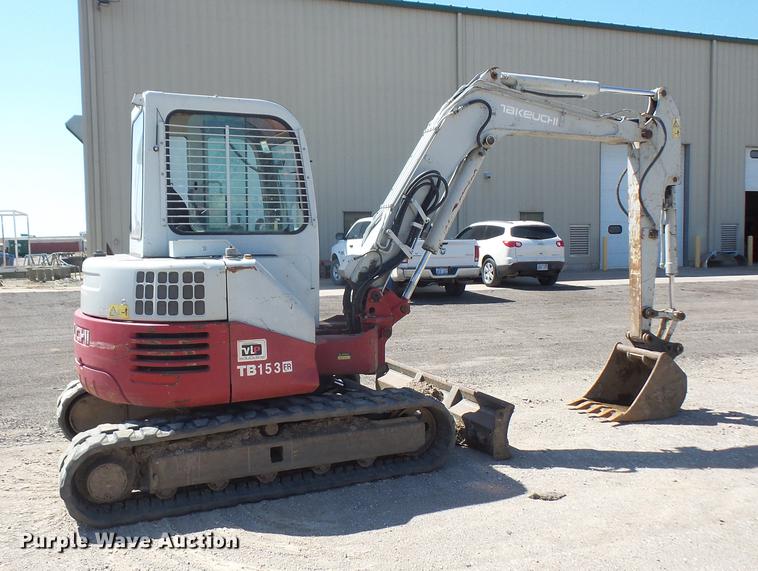 image for item DB6215 2007 Takeuchi TB153FR mini excavator