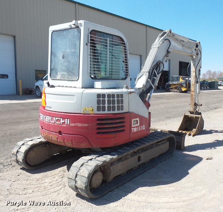 image for item DB6215 2007 Takeuchi TB153FR mini excavator