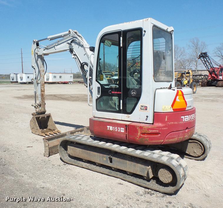 image for item DB6215 2007 Takeuchi TB153FR mini excavator