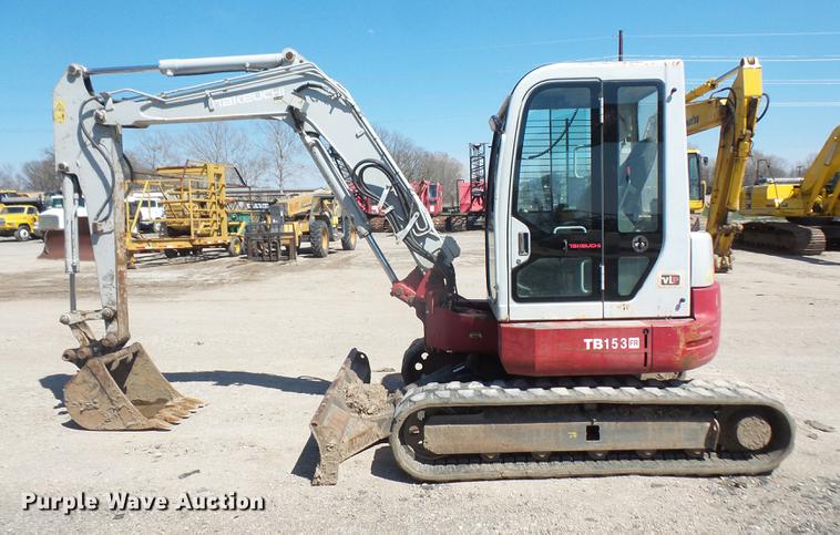 image for item DB6215 2007 Takeuchi TB153FR mini excavator
