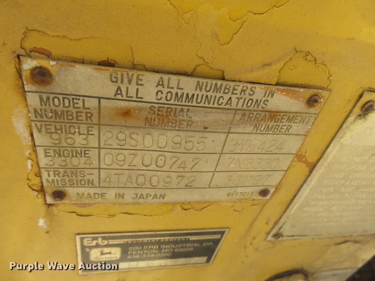 image for item DB7145 Caterpillar 963 cab