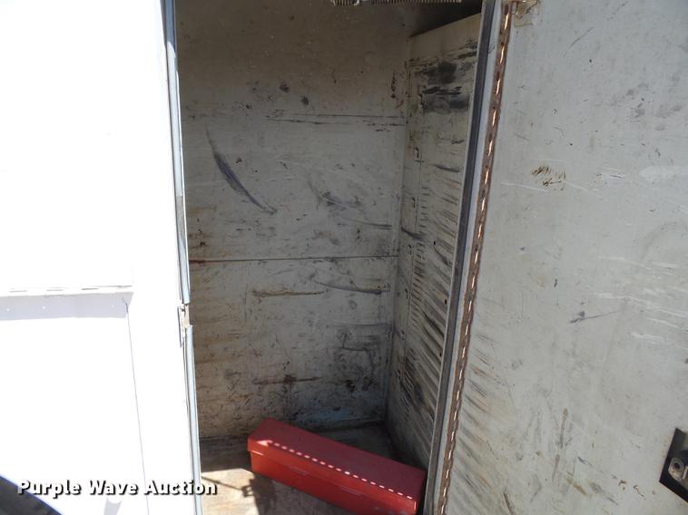 image for item DB7150 1995 Ford F800 utility bed truck with crane