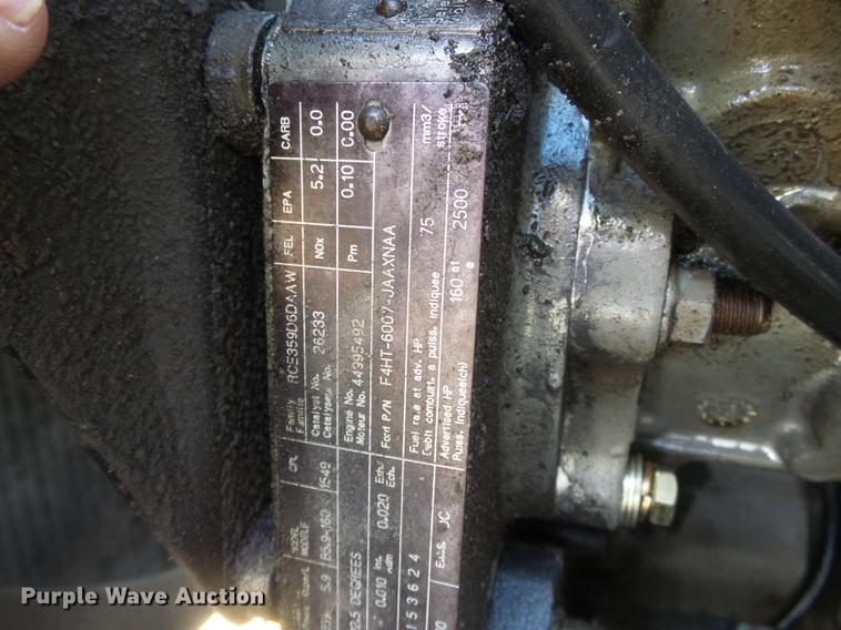 image for item DB7150 1995 Ford F800 utility bed truck with crane