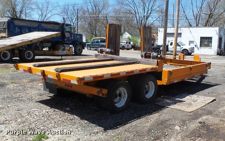 image for item DB7169 1996 Geisert tilt deck equipment trailer