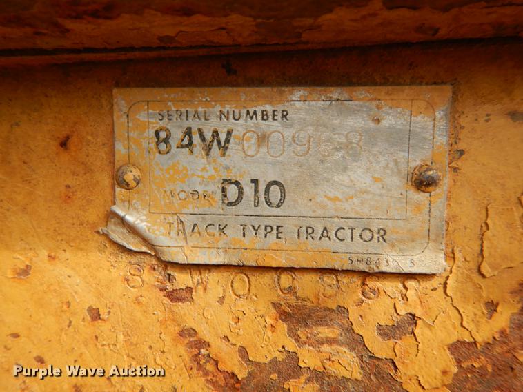image for item DC0387 1984 Caterpillar D10L dozer