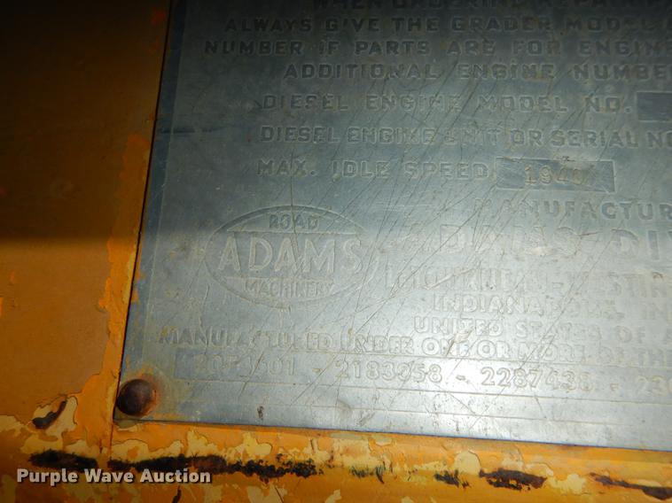 image for item DC0445 Adams 550 rigid frame motor grader