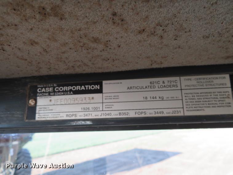 image for item DC0998 1999 Case 721C wheel loader