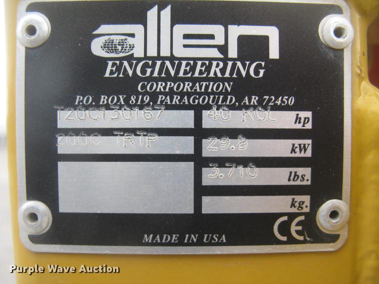 image for item DC2292 2013 Allen Engineering 200C tube paver