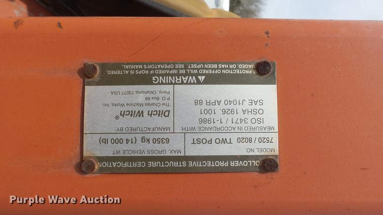 image for item DC3036 2000 Ditch Witch 8020 Turbo cable plow