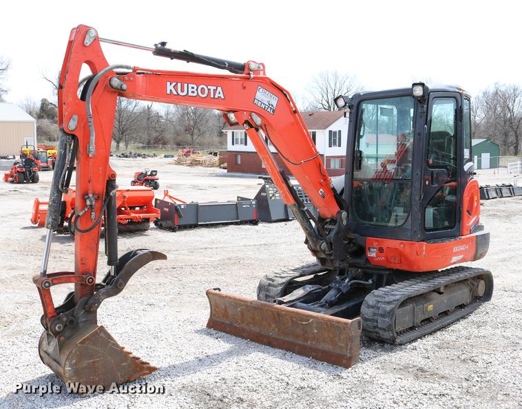 image for item DC7633 2013 Kubota KX040-4 mini excavator