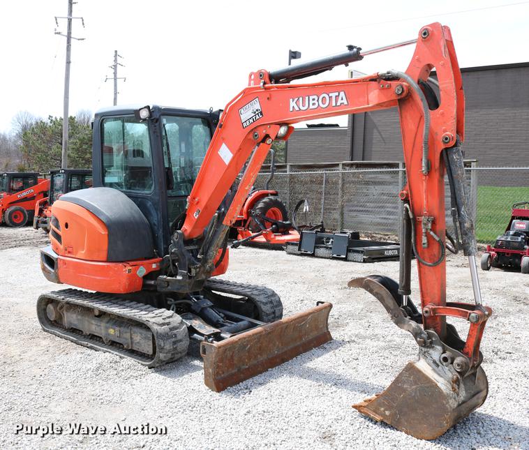 image for item DC7633 2013 Kubota KX040-4 mini excavator