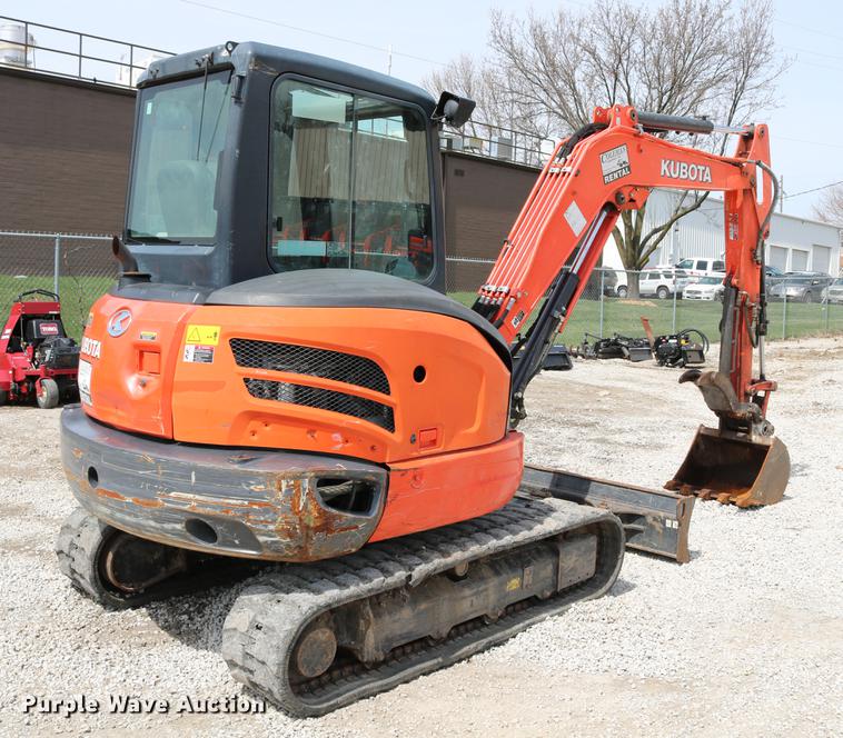 image for item DC7633 2013 Kubota KX040-4 mini excavator