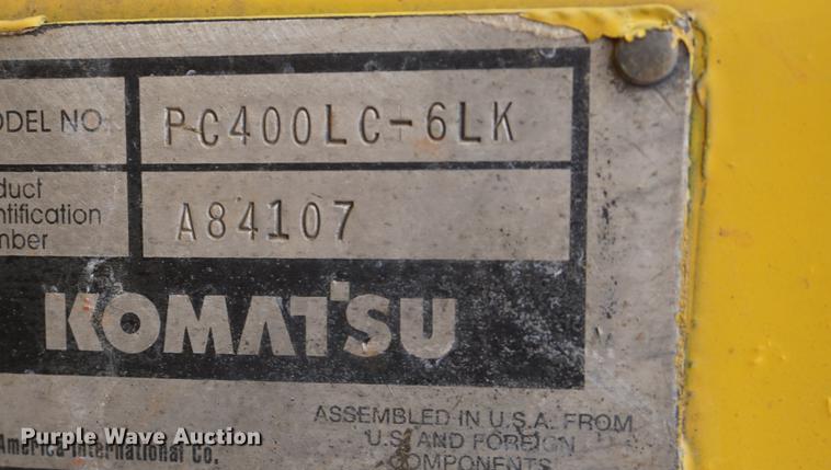 image for item DE3310 2000 Komatsu PC400LC-6LK excavator