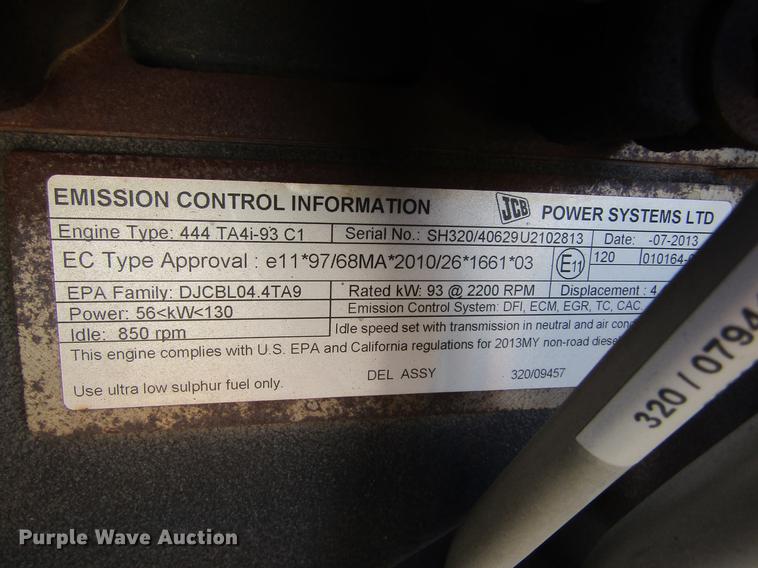 image for item DE6724 2013 JCB TM320 articulated telehandler