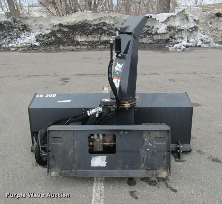 image for item DV9644 Bobcat SB200X72 skid steer snow blower